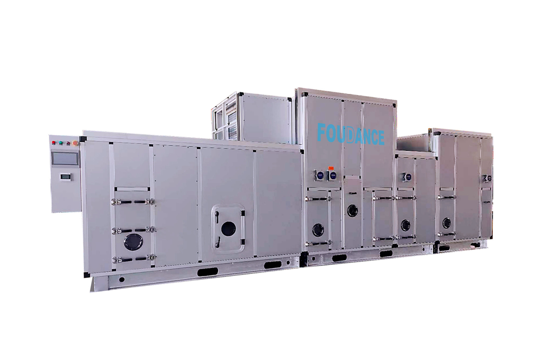T&lt;25.C/RH&lt;1% এয়ার লিথিয়াম আয়ন ব্যাটারি ডিহুমিডিফায়ার 10000m3/h এয়ারফ্লো এবং &lt;-40.C ডু পয়েন্ট